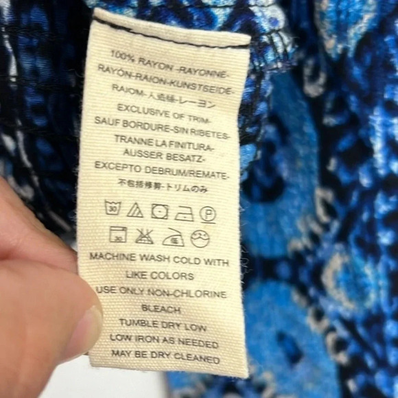 Free People Women’s M Wild & Free Cropped Paisley Long Sleeve Blouse - Picture 7 of 10